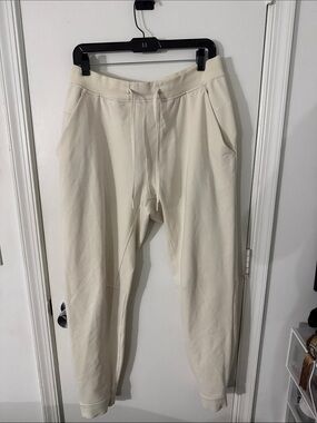 Lululemon Men's  Off-White Drawstring Joggers Size L